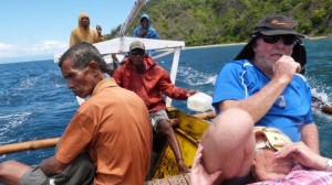 Having fun on the Boat Trip from Dili to Atauro Island