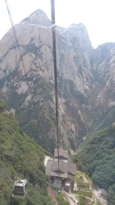 Cable Cars on the Huashun Skywalk 